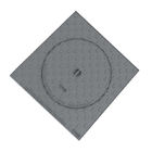 Pedoni rotondi di certificazione della struttura ICMQ del quadrato della copertura di botola del metallo 125KN B125